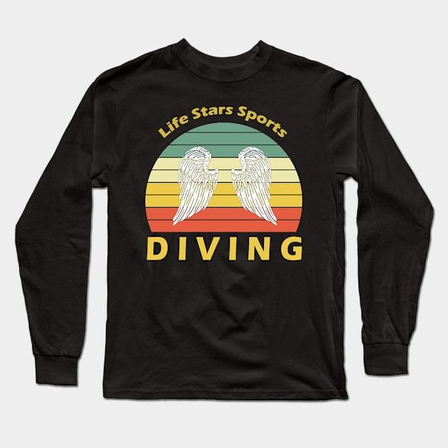 Sport Diving Long Sleeve T-Shirt by Hastag Pos